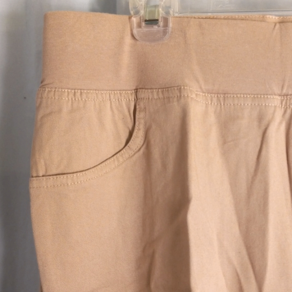 Maternity Announcements L 12/14 Khaki Stretch Twill Pants - Picture 4 of 11